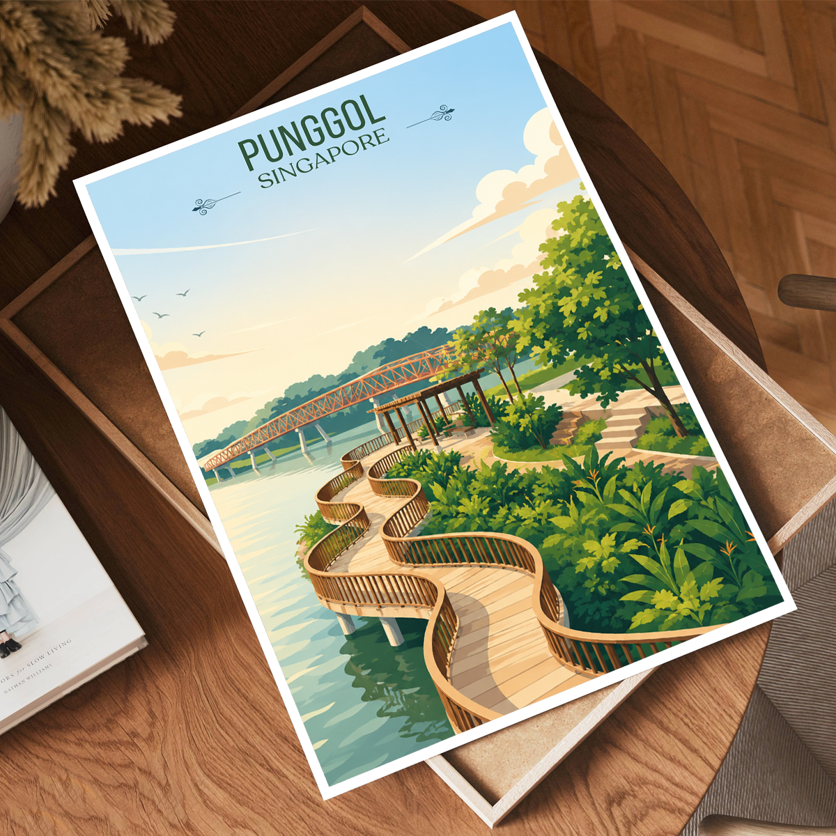 Punggol - Singapore - Poster Print Modern Style Wall Art