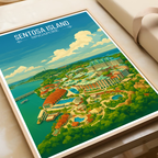 Sentosa Island - Singapore - Poster Print Modern Style Wall Art