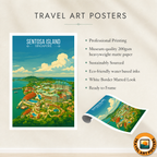 Sentosa Island - Singapore - Poster Print Modern Style Wall Art
