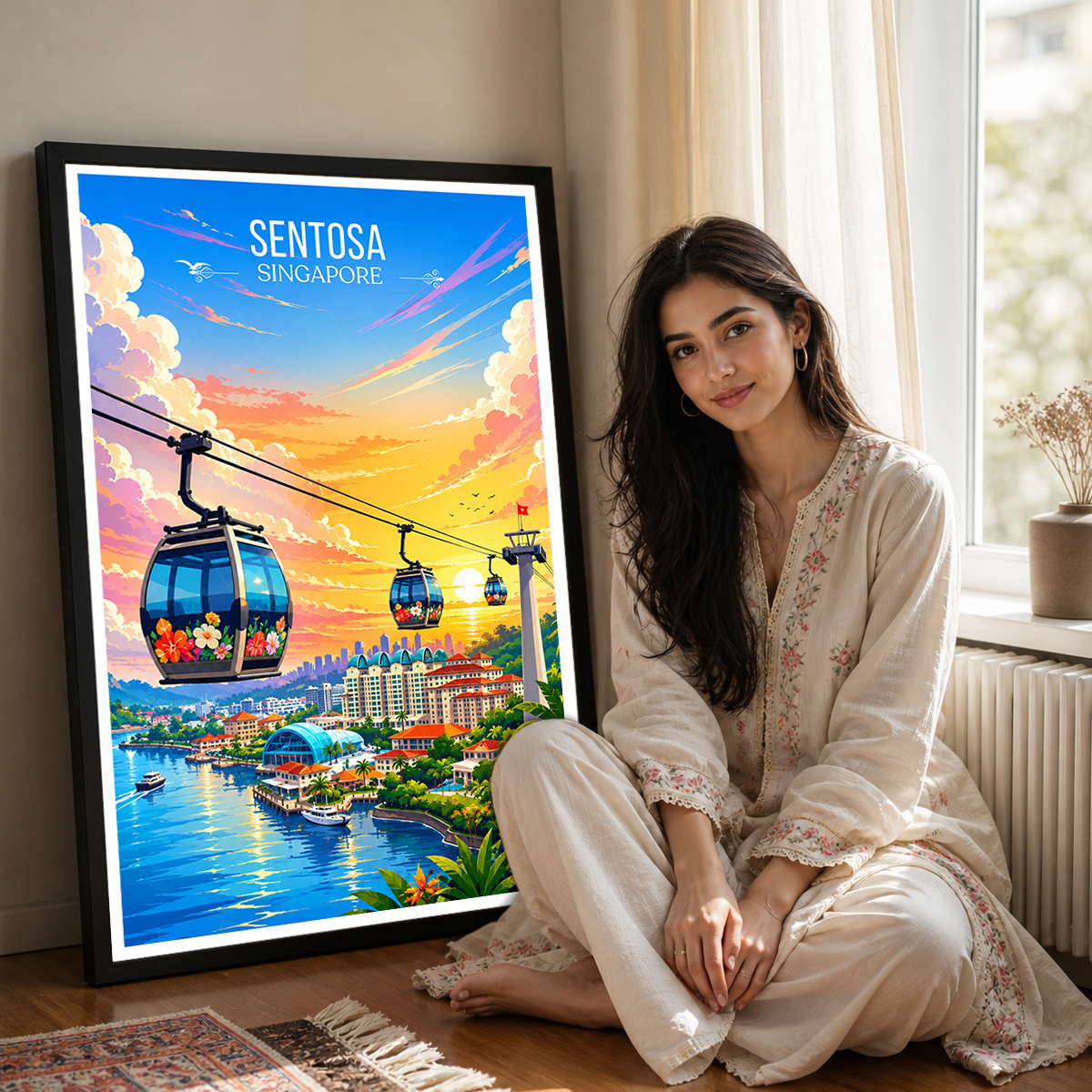 Sentosa - Singapore - Poster Print Modern Style Wall Art