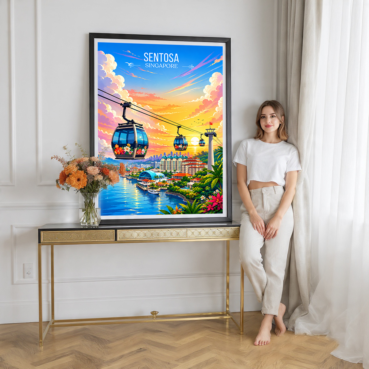 Sentosa - Singapore - Poster Print Modern Style Wall Art