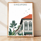 Singapore - Poster Print Modern Style Wall Art