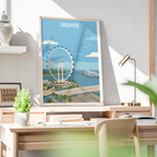 Singapore - Poster Print Modern Style Wall Art