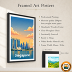 Singapore - Poster Print Modern Style Wall Art