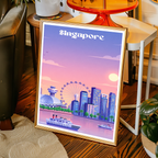 Singapore - Poster Print Modern Style Wall Art