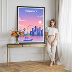 Singapore - Poster Print Modern Style Wall Art