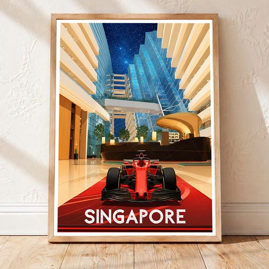 Singapore - Poster Print Modern Style Wall Art - Art Print - Travel Art Poster