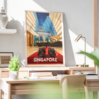 Singapore - Poster Print Modern Style Wall Art