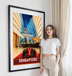 Singapore - Poster Print Modern Style Wall Art