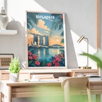 Singapore - Poster Print Modern Style Wall Art