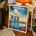 Singapore - Poster Print Modern Style Wall Art