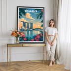 Singapore - Poster Print Modern Style Wall Art