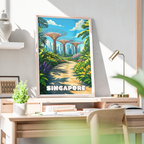 Singapore - Poster Print Modern Style Wall Art