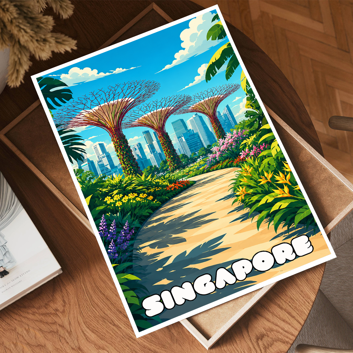 Singapore - Poster Print Modern Style Wall Art