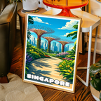 Singapore - Poster Print Modern Style Wall Art