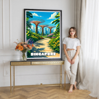Singapore - Poster Print Modern Style Wall Art