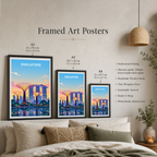 Singapore - Poster Print Modern Style Wall Art