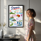 Singapore - Poster Print Modern Style Wall Art
