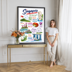 Singapore - Poster Print Modern Style Wall Art