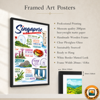 Singapore - Poster Print Modern Style Wall Art