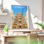 Sri Mariamman Temple - Singapore - Poster Print Modern Style Wall Art