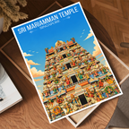 Sri Mariamman Temple - Singapore - Poster Print Modern Style Wall Art