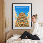 Sri Mariamman Temple - Singapore - Poster Print Modern Style Wall Art