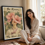 Be Korean to Your Seol - South Korea - Travel Poster Print Modern Style Wall Art - Art Print - Travel Art Poster