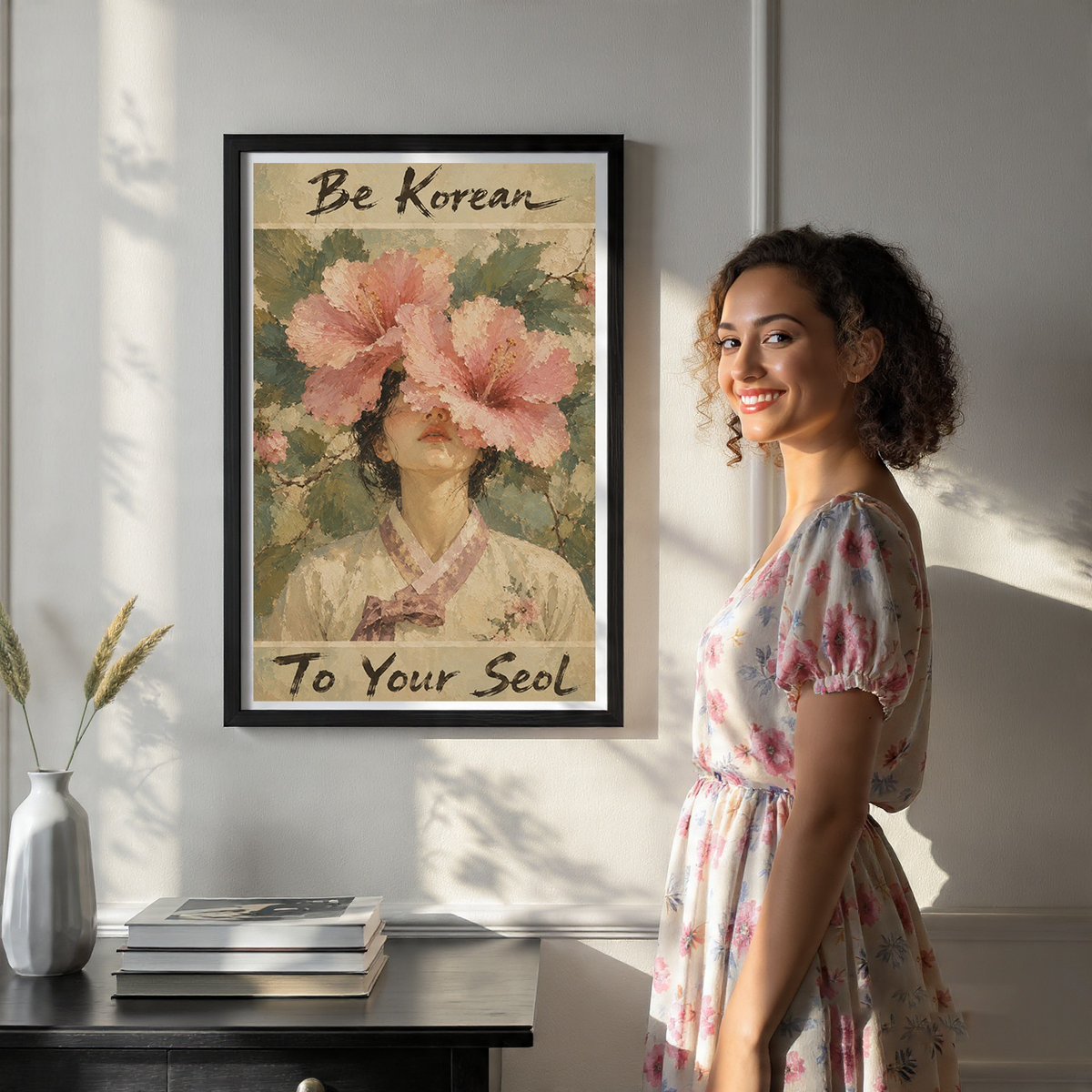 Be Korean to Your Seol - South Korea - Travel Poster Print Modern Style Wall Art - Art Print - Travel Art Poster