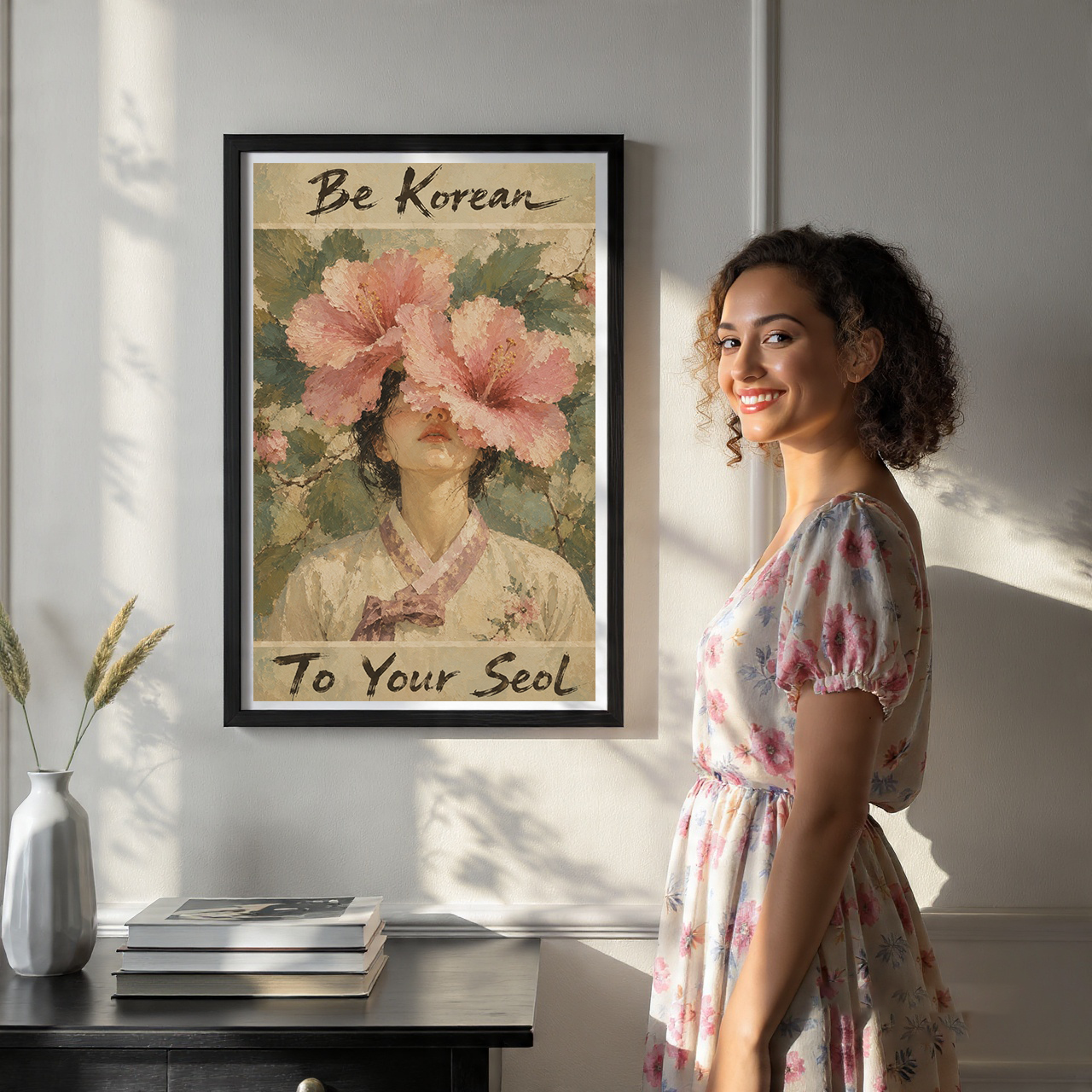 Be Korean to Your Seol - South Korea - Travel Poster Print Modern Style Wall Art - Art Print - Travel Art Poster