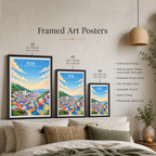 Busan - South Korea - Travel Poster Print Modern Style Wall Art - Art Print - Travel Art Poster