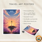 Daegu - South Korea - Travel Poster Print Modern Style Wall Art - Art Print - Travel Art Poster