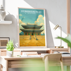 Gyeongbokgung Palace - South Korea - Travel Poster Print Modern Style Wall Art - Art Print - Travel Art Poster