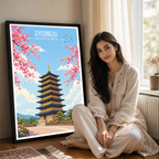 Gyeongju - South Korea - Travel Poster Print Modern Style Wall Art - Art Print - Travel Art Poster