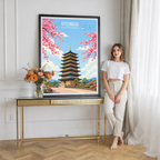 Gyeongju - South Korea - Travel Poster Print Modern Style Wall Art - Art Print - Travel Art Poster