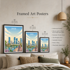 Incheon - South Korea - Travel Poster Print Modern Style Wall Art - Art Print - Travel Art Poster