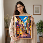 Incheon - South Korea - Travel Poster Print Modern Style Wall Art - Art Print - Travel Art Poster