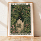 Into The Garden I Go - South Korea - Travel Poster Print Modern Style Wall Art - Art Print - Travel Art Poster