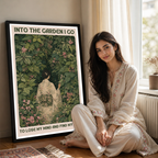 Into The Garden I Go - South Korea - Travel Poster Print Modern Style Wall Art - Art Print - Travel Art Poster