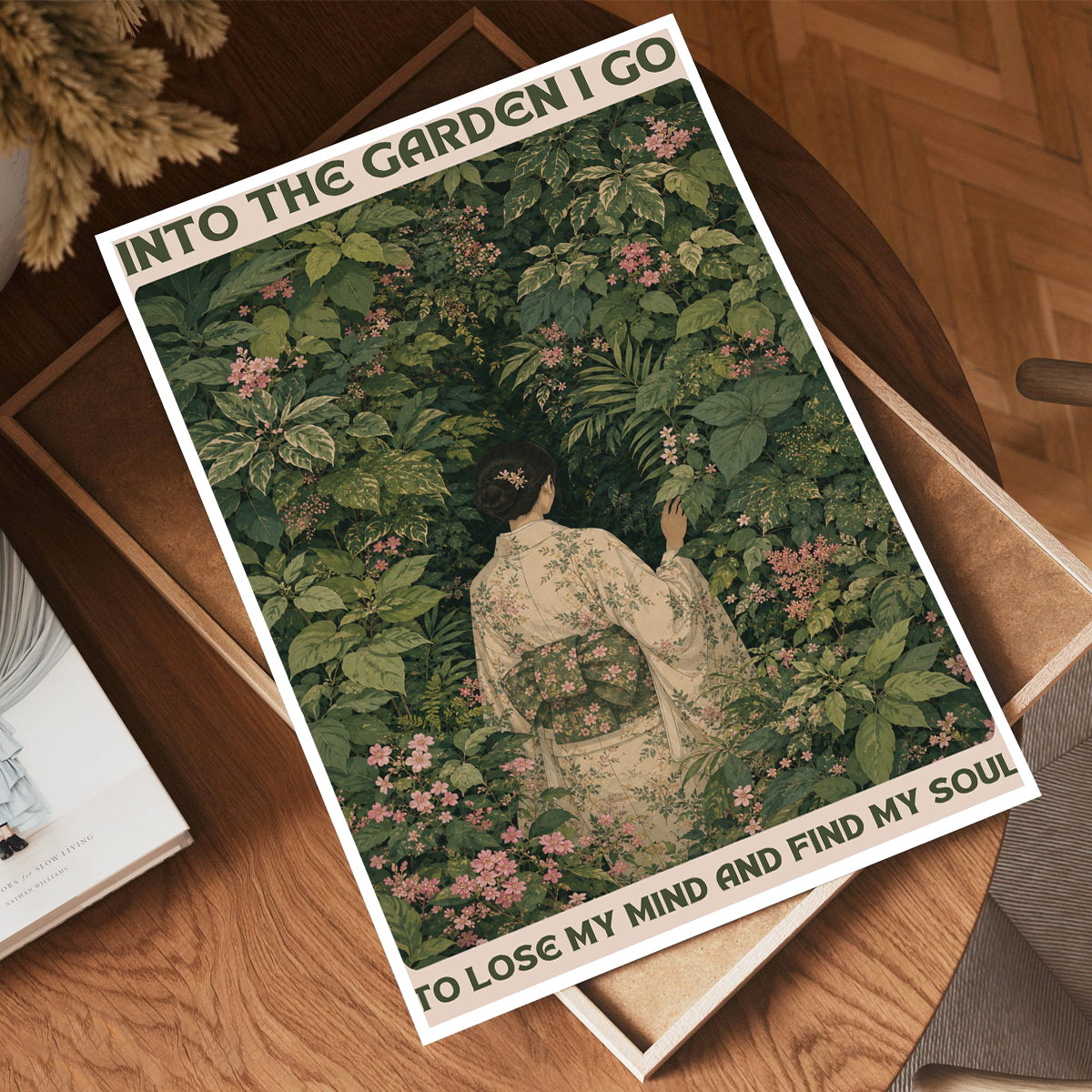 Into The Garden I Go - South Korea - Travel Poster Print Modern Style Wall Art - Art Print - Travel Art Poster