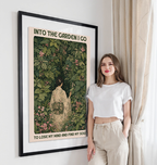 Into The Garden I Go - South Korea - Travel Poster Print Modern Style Wall Art - Art Print - Travel Art Poster