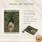 Into The Garden I Go - South Korea - Travel Poster Print Modern Style Wall Art - Art Print - Travel Art Poster