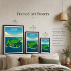Jeju Island - South Korea - Travel Poster Print Modern Style Wall Art - Art Print - Travel Art Poster