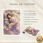 Korean Folk Dancers - South Korea - Travel Poster Print Modern Style Wall Art - Art Print - Travel Art Poster