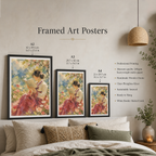 Korean Folk Woman Water Painting - South Korea - Travel Poster Print Modern Style Wall Art