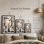 Korean Hanbok Abstract Art - South Korea - Travel Poster Print Modern Style Wall Art