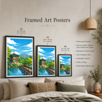 Seol - South Korea - Travel Poster Print Modern Style Wall Art