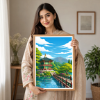 Seol - South Korea - Travel Poster Print Modern Style Wall Art
