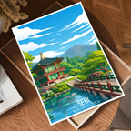 Seol - South Korea - Travel Poster Print Modern Style Wall Art
