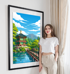 Seol - South Korea - Travel Poster Print Modern Style Wall Art